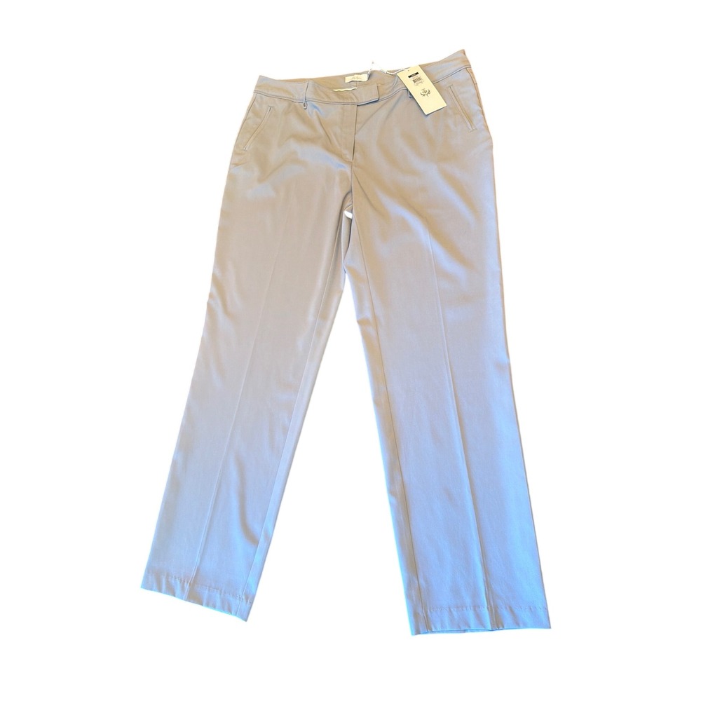 Lady Hagen Golf Pants Grey Sleet Hagen Pant Straight Leg Stretch Size 12